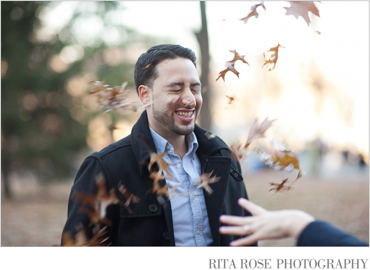 Winter Engagement Photography in Central Park North New York NY - Artistic Wedding by RitaRosePhotography